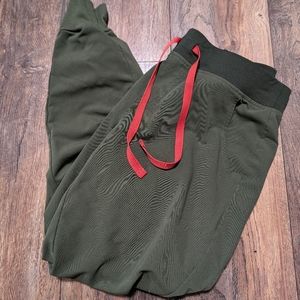 Figs Zamora Scrub Pants Dark Olive Size Medium P